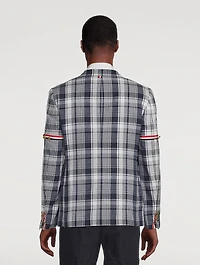 Hairline Madras Check Jacket With Armband