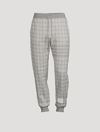 Micro-Check Jacquard Sweatpants
