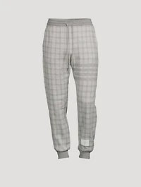 Micro-Check Jacquard Sweatpants