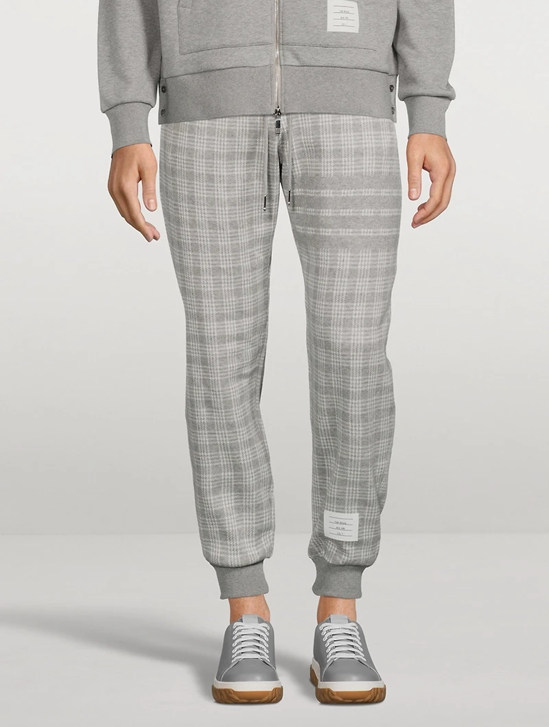 Micro-Check Jacquard Sweatpants