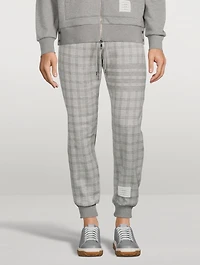 Micro-Check Jacquard Sweatpants