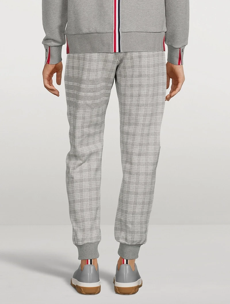 Micro-Check Jacquard Sweatpants