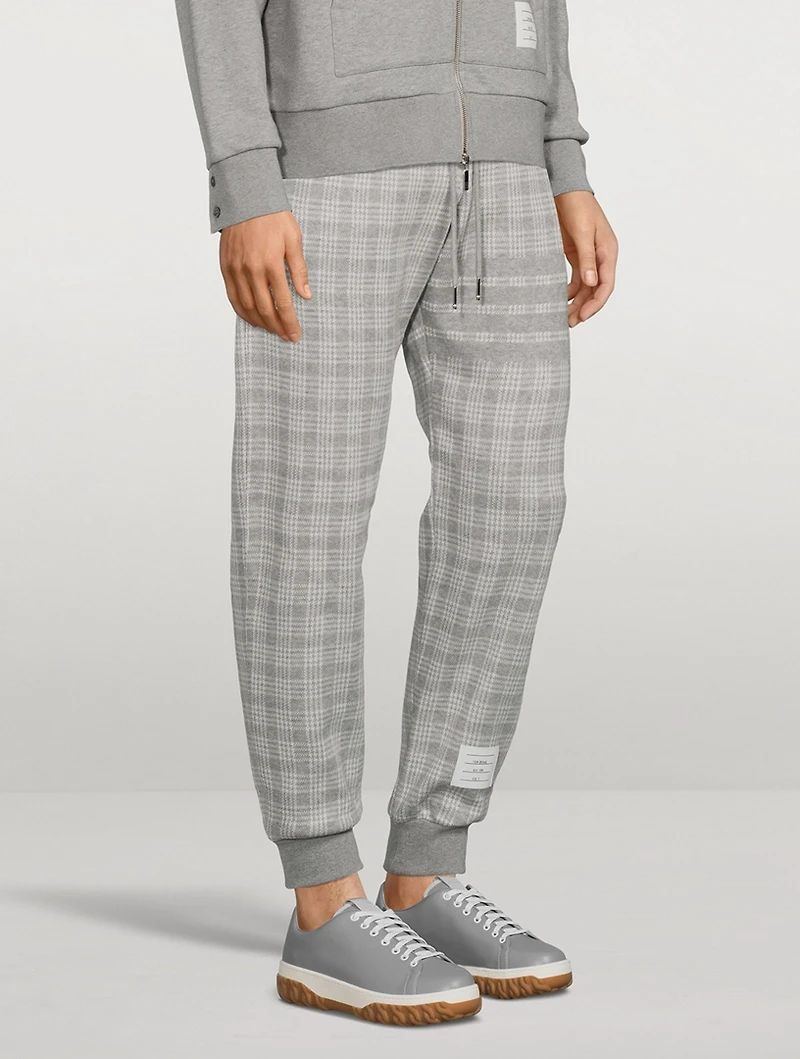 Micro-Check Jacquard Sweatpants