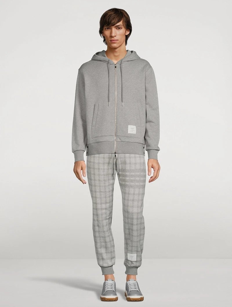 Micro-Check Jacquard Sweatpants