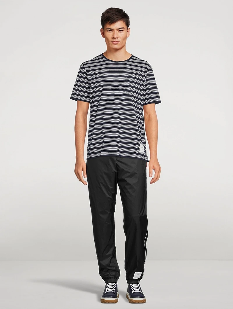 Jersey Pocket T-Shirt Striped Print