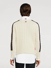Cable Stitch Sustainable Wool Sweater