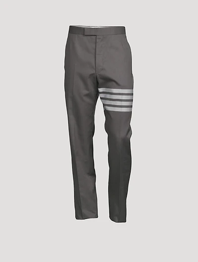 Cotton Four-Bar Suiting Pants