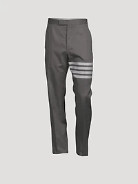 Cotton Four-Bar Suiting Pants