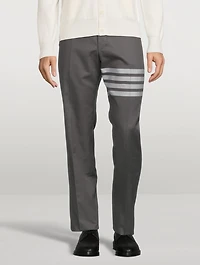 Cotton Four-Bar Suiting Pants