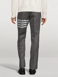 Cotton Four-Bar Suiting Pants