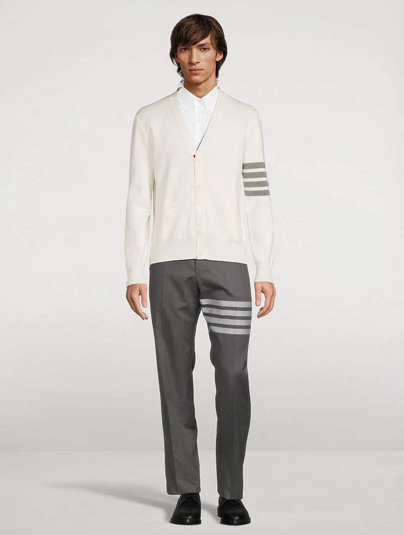 Cotton Four-Bar Suiting Pants