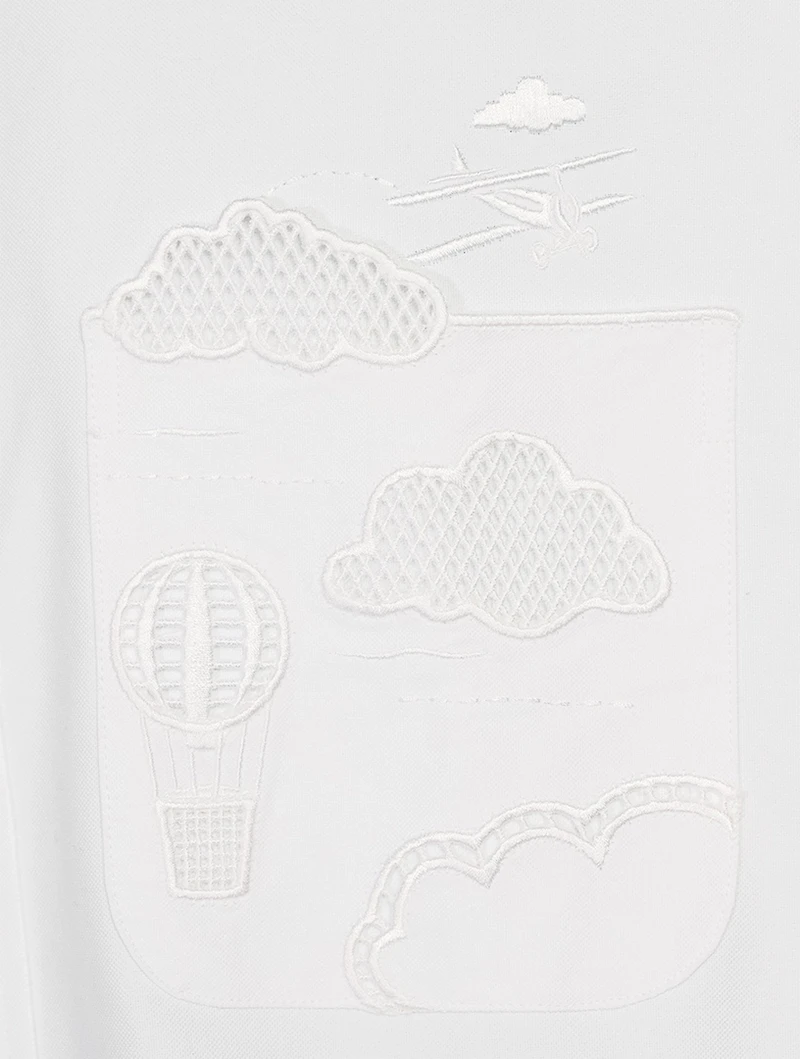 Broderie Anglaise Sky Motif Shirt