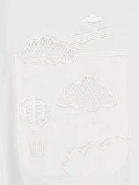 Broderie Anglaise Sky Motif Shirt