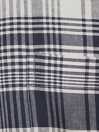 Hairline Madras Check Stripe Armband Shirt
