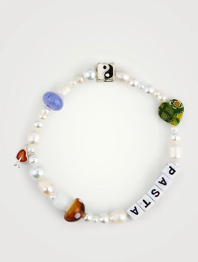 Beaded Mixed Bracelet With Pearls