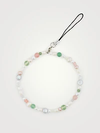 Beaded Phone Chain With Pearls