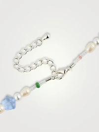 Bisous Beads x Fruit Assembly Beaded Strawberry Necklace With Pearls