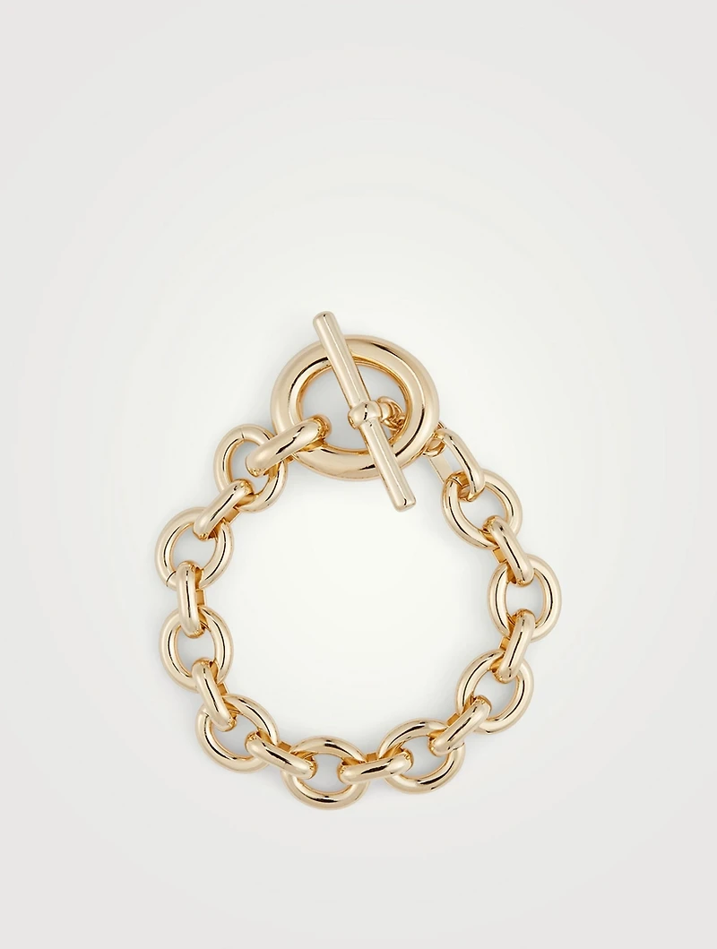 Portrait 14K Gold Plated Bracelet