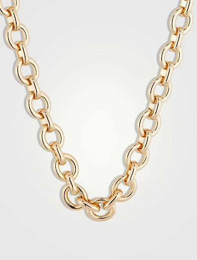 Portrait 14K Gold Plated Necklace