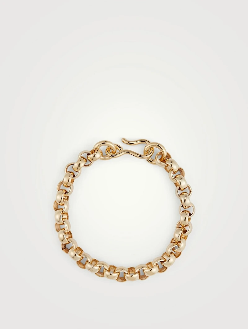 14K Gold Plated Rolo Anklet