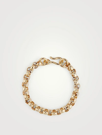14K Gold Plated Rolo Anklet