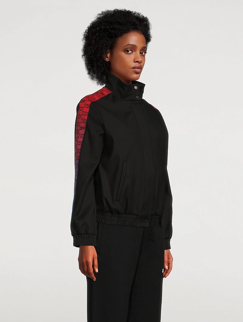 Monogram Stripe Track Jacket