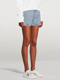 Monogram Denim Shorts