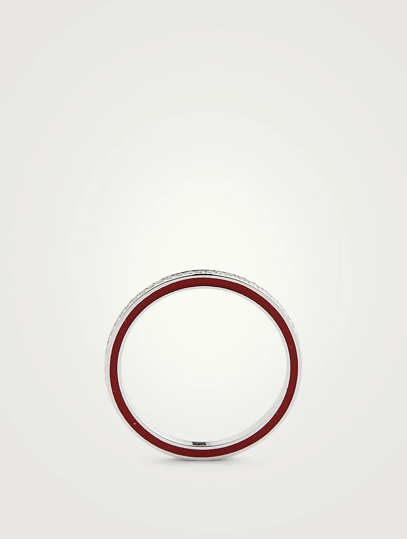 Si Joli Amour 18K White Gold Ring With Diamonds