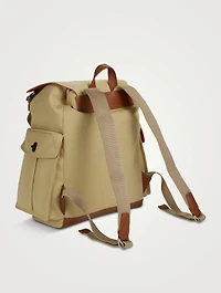 Cotton And Linen Canvas Backpack
