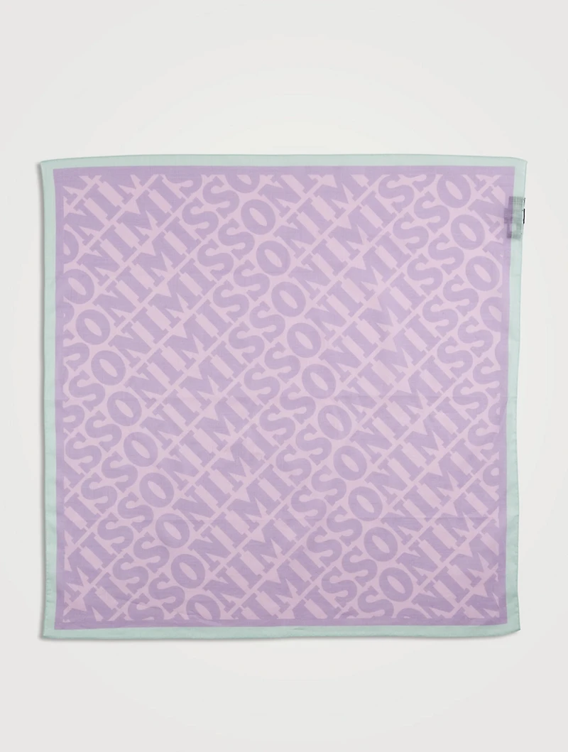 Scarf In Logo Print