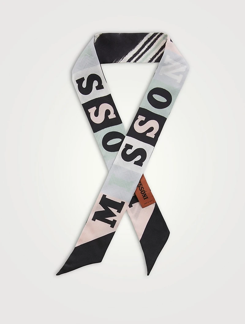 Silk Skinny Scarf