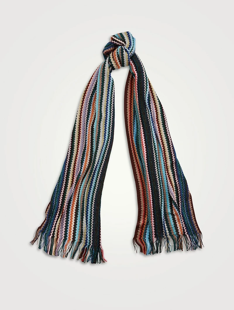 Knit Zig-Zag Scarf