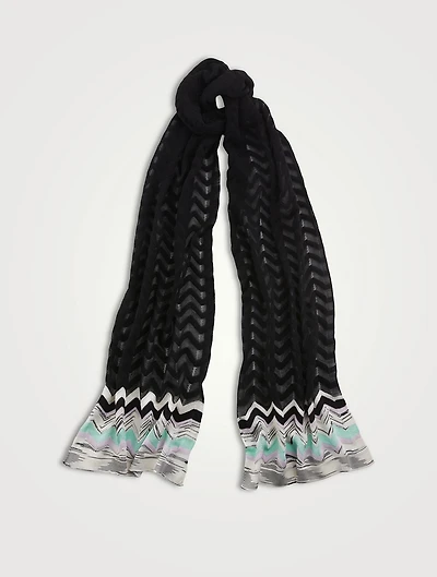 Knit Zig-Zag Scarf