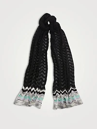 Knit Zig-Zag Scarf