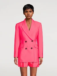 Double-Breasted Wool Blazer