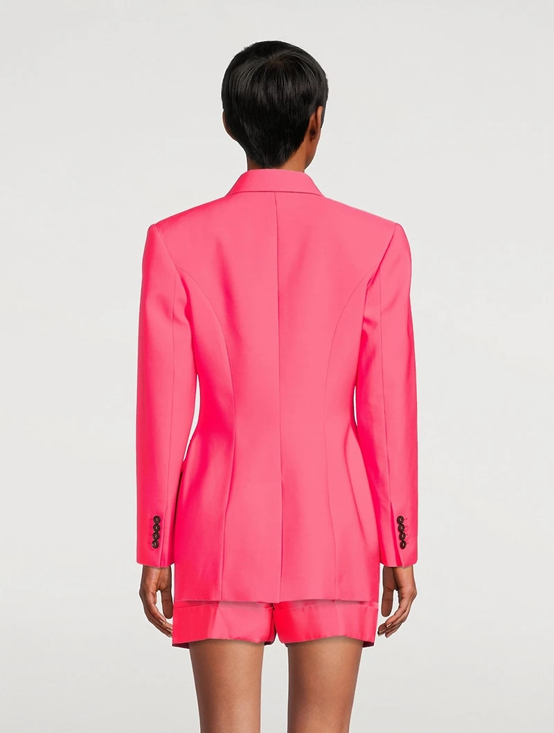 Double-Breasted Wool Blazer