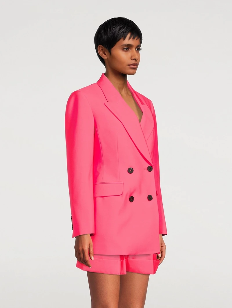 Double-Breasted Wool Blazer