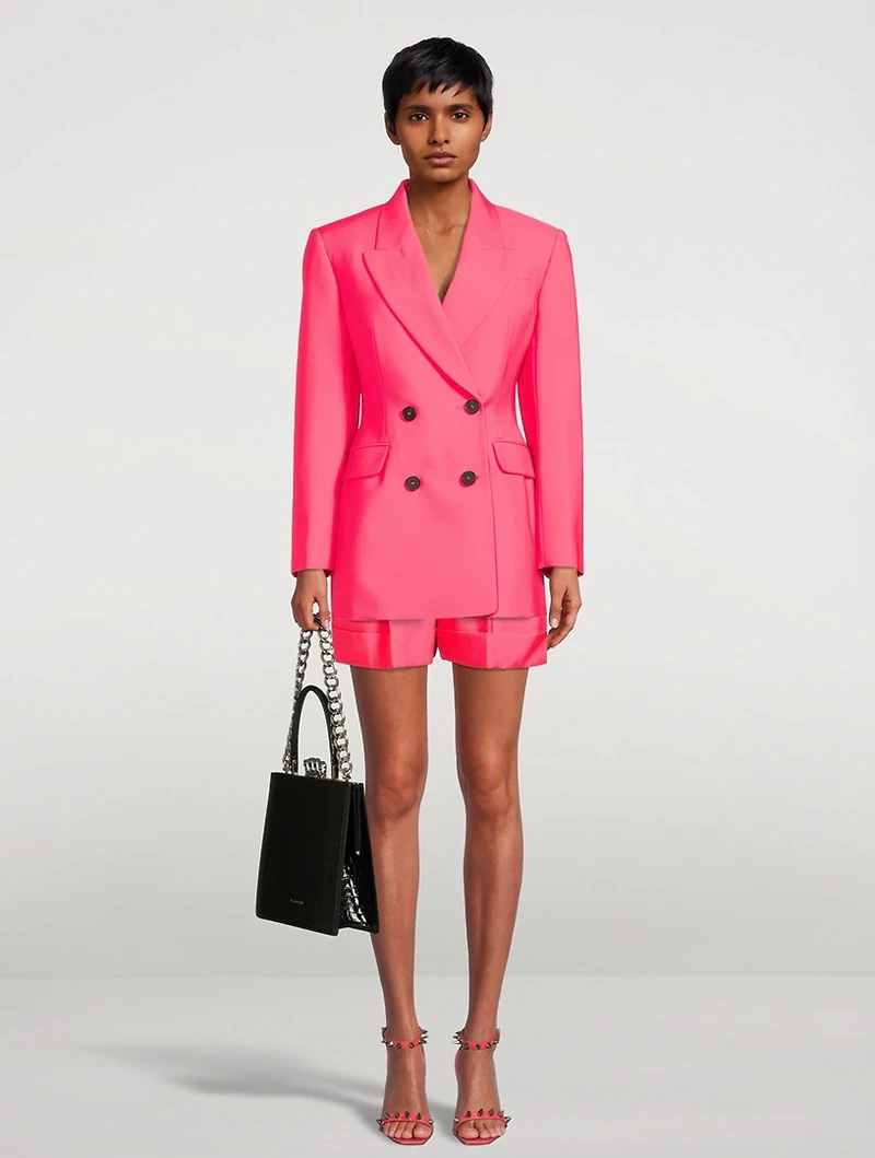 Double-Breasted Wool Blazer