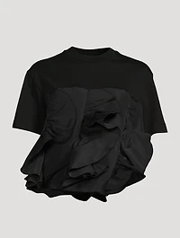 Ruffled Jersey T-Shirt