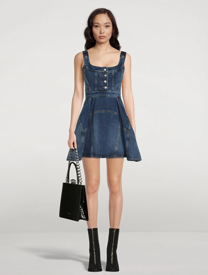 Denim Pinafore Dress