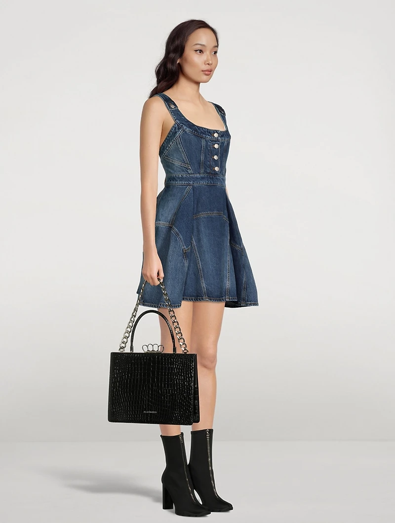 Denim Pinafore Dress