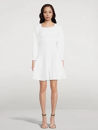 Layered Rib-Knit Dress