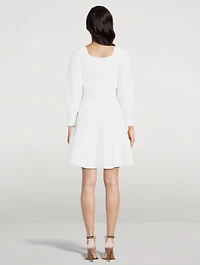 Layered Rib-Knit Dress