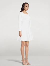 Layered Rib-Knit Dress