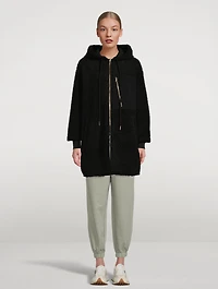 Olympus Boucle Sherpa Coat With Hood