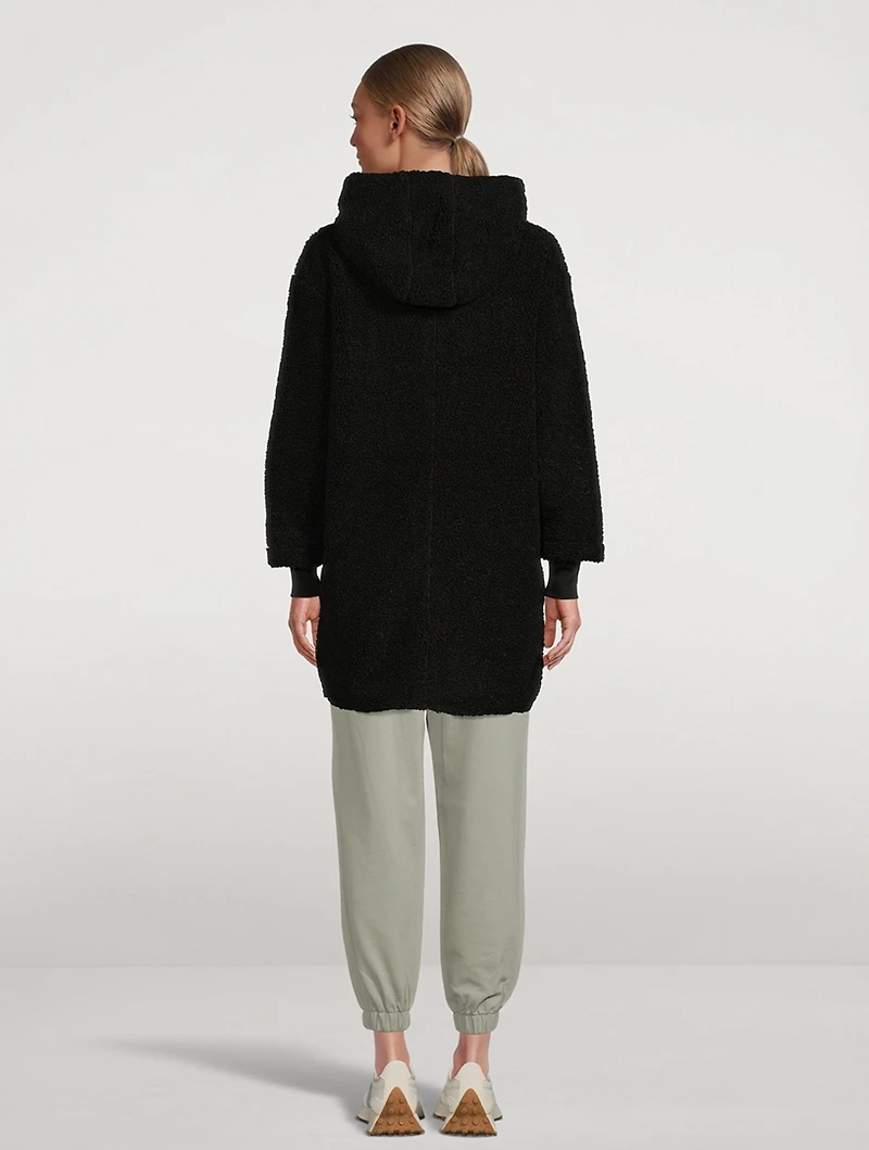 Olympus Boucle Sherpa Coat With Hood
