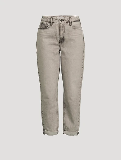 Weekender High-Waisted Jeans With Fray Hem