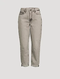 Weekender High-Waisted Jeans With Fray Hem