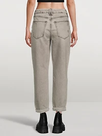Weekender High-Waisted Jeans With Fray Hem