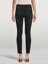 Good Legs Shadow-Pocket Skinny Jeans With Broken Hem